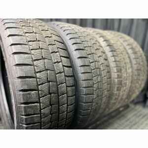 ダンロップ WINTER MAXX WM01 225/55R17 4本SET◇2018年製7~9分山スタッドレスタイヤ◇中古 特筆すべき損傷なし◇10系アルファード等に