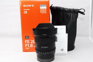 ◆新品級◆ ソニー SONY FE 20mm F1.8 G SEL20F18G レンズ 単焦点 超広角 ★動作確認済み★ スレキズわずかの逸品！