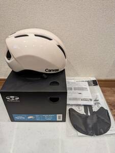  Kabuto ヘルメット CANVAS-SPORTS スポーツ　オフホワイト M/L 57-59cm 