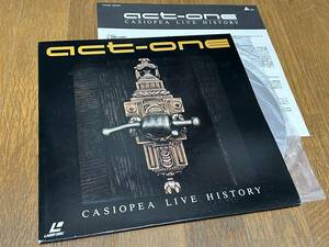 ★即決落札★CASIOPEA「act-one/LIVE HISTORY」カシオペア/野呂一生/フュージョン/1994年リリース/解説カード封入/８曲収録/定価￥４６００