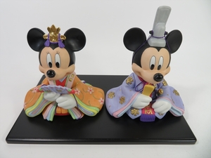 現状品 ダイニチセラミック 陶器 ミッキー ミニー 雛人形 ひな人形 ひな祭り Disney ディズニー おまけ付き 送料無料 i22