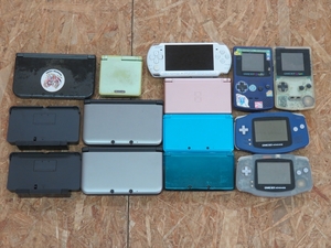 完全ジャンク品 ゲームハード 本体のみ まとめ 合計12台セット PSP/DSシリーズ/ゲームボーイシリーズ 送料無料c15