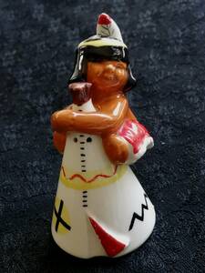 NAPCO アンティーク　インディアンの子供　陶器人形　昭和レトロ　美品　送料無料