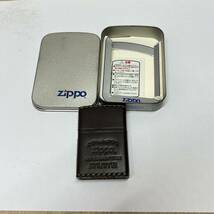 ZIPPO ジッポー 2002年　革、布巻き　未着火品　喫煙器具 _画像1