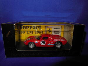 1/43 BEST MODEL Ferrari FERRARI 250LM 1992 год MONZA красный Италия производства MADE IN ITALY