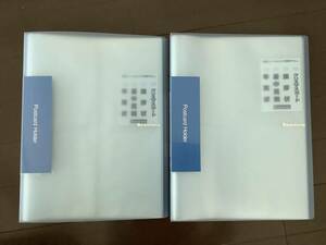 未使用　ビュートン 葉書ホルダー NPC-A4-120CB A4S ブルー　2冊　年賀状　ポストカード　整理