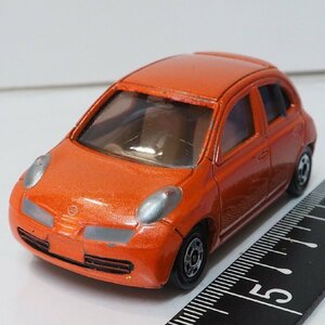 トミカ No.35【日産マーチ 橙オレンジ NISSAN MARCH ニッサン】1/58ミニカー ダイキャスト製■TOMYトミー【中古】送料込