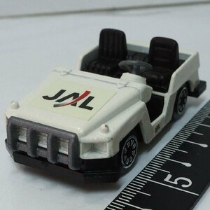 WELLY[JAL JEEP Japan Air Lines Jeep JAPAN AIR LINE white white airport air port ] minicar Tomica size # Welly [ used ] including carriage 