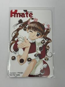 テレカ P-mate ピーメイト 門井亜矢 Not for sale メイド ウインク 定形郵便84円　（管13226）
