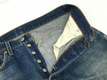 K12-619-133【中古】LEVI'S(リーバイス) デニムパンツ 501 90's ビッグE セルビッジ USA製 W32 L36 現状品 ※裾折り上げ跡・スレキズ有_画像4