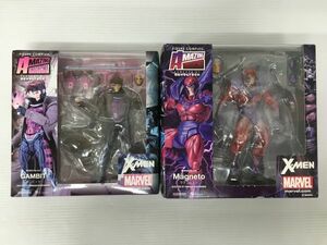 K18-232-0207-057【中古/美品】海洋堂 リボルテック アメイジング・ヤマグチ No.006＆012 X-MEN「マグニートー/ガンビット」2箱セット