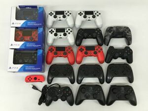 K18-302-0215-046【ジャンク】PS5/PS4/PS3/Switch コントローラー 18個(DualSense/DUALSHOCK 4/DUALSHOCK 3/Joy‐Con/Proコン/社外製)