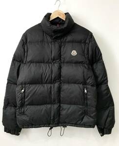 MONCLER VERONE 2way ダウンジャケット ダウンベスト ヴェローネ ロゴ ワッペン 黒 ブラック 41314/50/68959 モンクレール SIZE：1■0219K