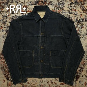 【名作】 RRL Transcontinental Denim Jacket 【M】 トランスコンチネンタル デニムジャケット USA製 バックルバック 機関車 Ralph Lauren