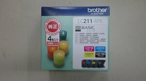 ★e☆☆開封済み未使用 ブラザー純正インクカートリッジ LC211-4PK