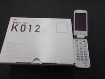 au 京セラ 簡単ケータイ K012 中古品　 / スマイルサンタ　上田店_画像1