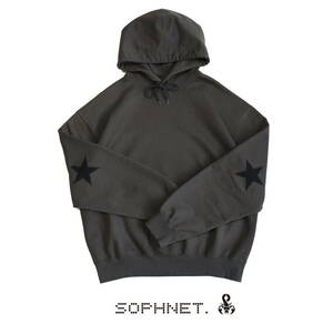 2021AW　SOPHNET（ソフネット）“スターエルボーパッチ” 製品加工スウェットパーカー sizeL 定価27.500円