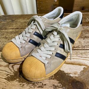 59 adidas SUPER STAR VINTAGE SNAKESKIN WHITE 463596 27.5cm [20240219]