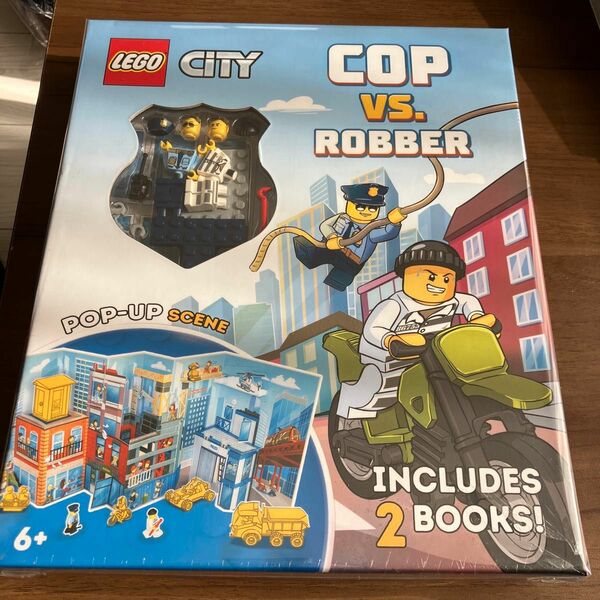 新品未開封レゴLEGO city cop 警察vs. 泥棒robber洋書2books pop up scene