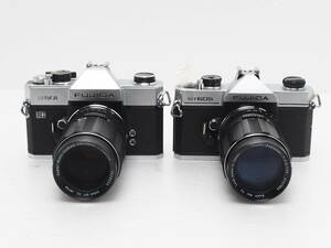 ★訳あり大特価★ フジ FUJICA ボディ＆単焦点レンズ2台セット / ST801 / ST605 #TA3089