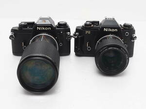 ★訳あり大特価★ ニコン NIKON ブラック ボディ＆レンズ 2台セット / FG / EM #TA3093