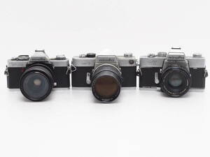 ★訳あり大特価★ ボディ＆レンズ 3台セット ミノルタ MINOLTA SRT SUPER / SR-7 / XG-S #TA3109