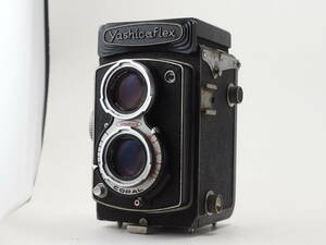 ★訳あり実用品★ ヤシカ YASHICA FLEX 80mm F3.5 ★絞り変化！シャッター粘りあり #TA3120