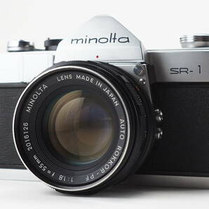 ★訳あり実用品★ ミノルタ MINOLTA SR-1 ボディ 55mm レンズセット ★シャッターOK！ #TA3200の画像1