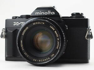 ★訳あり大特価★ ミノルタ MINOLTA X-7 ブラック ボディ 50mm 単焦点 レンズセット #TA3204