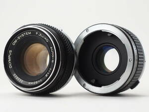 ★実用品★ オリンパス OLYMPUS ZUIKO 50mm F1.8 レンズ MC6 テレコンセット #TA3304