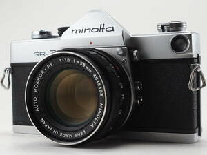 ★訳あり実用品★ ミノルタ MINOLTA SR-7 ボディ 55mm 単焦点レンズセット ★シャッターOK！ ♯TA3393