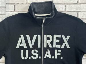 ＵＳＥＤ　アヴィレックス　AVIREX　フルジップ　スウェット　サイズＭ　U.S.A.F.　6133244