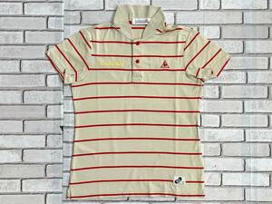 ＵＳＥＤ　レディース　ルコックスポルティフ ゴルフ　le coq sportif GOLF COLLECTION　ビッツ 半袖ポロシャツ　サイズ１　BITS　QGB1504L