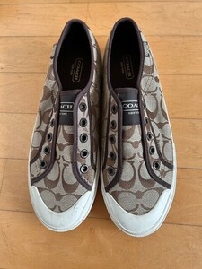 Coach lady's sneakers tea color 25cm