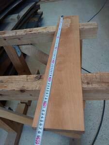 山桜　No.240217-G　無垢　乾燥材　板（長さ760㎜ｘ幅140㎜ｘ厚み17㎜）1枚　木材　DIY　棚板　小物作りに
