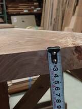 楢　なら　No.240224-D　無垢　乾燥材　板（長さ930㎜ｘ幅380㎜ｘ厚み35㎜）1枚　木材　DIY　棚板　小物作りに_画像3