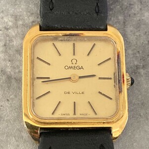 ◆人気◆ OMEGA オメガ Deville デビル ゴールド文字盤 レディース腕時計 アンティーク