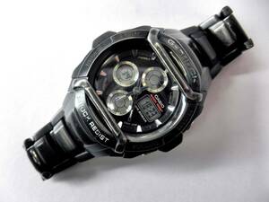 CASIO【G-SHOCK G-501BD】ブラック/2738/クォーツ/ステンレス・バック/純正ブレスレット付き/稼動品/ジャンク