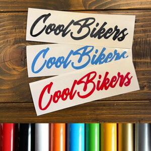 COOLBIKERS クールバイカーズ LOGO ロゴ シール ステッカー カッティング 文字だけが残る カラー10色 CB-LOGO-6.