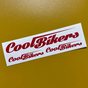 【３P】COOLBIKERS クールバイカーズ シール ステッカー カッティング 文字だけが残る カラー10色