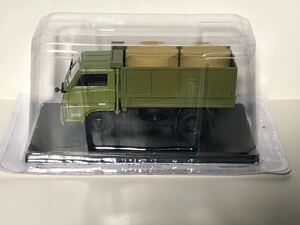 ★1/43 懐かしの商用車コレクション　【VOL.72】　ダイハツ　デルタ　ダンプ　1978 酪農業仕様　アシェット ミニカー