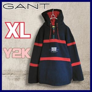 Y2K ガント GANT ハーフジップフリースジャケット