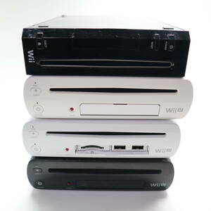 ジャンク ニンテンドー Wii 本体 RVL-001 1台・Wii U 本体 WUP-101 32GB 2台・8GB 1台 セット 動作不良品