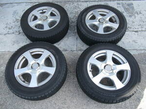 オートバックス NorthTrek N1 195/65R15 91Q スタッドレス タイヤ ホイール 4本 管理6MS0207B