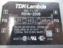 動作未確認 TDK-Lambda TDKラムダ ノイズフィルター RSHN-2006 EMC FILTER 管理6CH0219K47_画像7