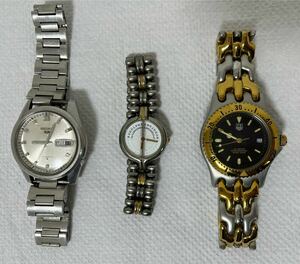 ☆SEIKO ・ロンジン・フォーベル腕時計 ☆電池切れの為か現在動いておりません。☆税込み整理出品！☆送料370円 ☆コメント必読！