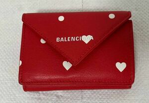 ☆バレンシアガ BALENCIAGA 三つ折り 財布 ☆保管品整理出品！☆税込み ☆送料370円 ☆コメントを必ず全てお読み頂きご入札下さいませ。