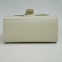 送料無料 美品・保管品 DELVAUX デルヴォー Les Miniatures チェーンショルダー ミニバッグ チャーム ポーチ ホワイト 外箱付_画像7