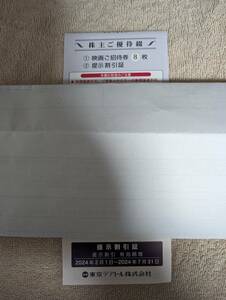 【送料無料】東京テアトル　株主優待　8枚綴り 女性名義　24年234月、567月各4枚