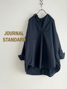 【2点以上で送料無料】JOURNAL STANDARD ジャーナルスタンダード タイプライタービッグシャツ オーバーサイズ ブラック